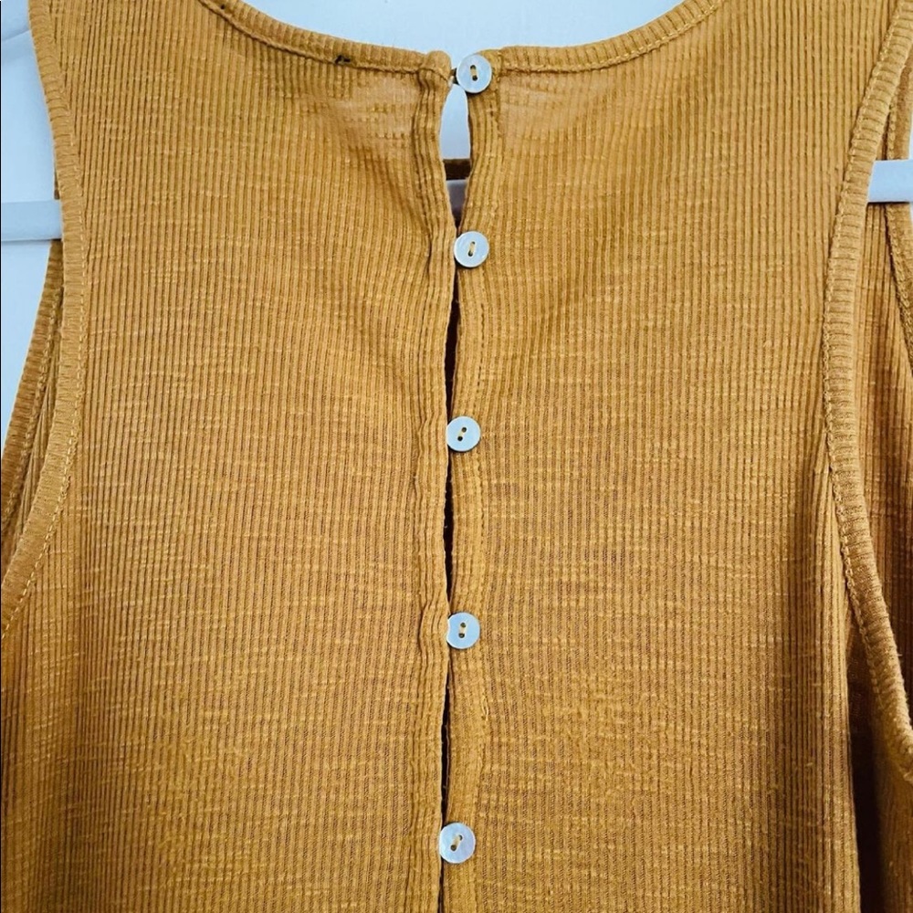 fairly new, large, mustard yellow tank top!